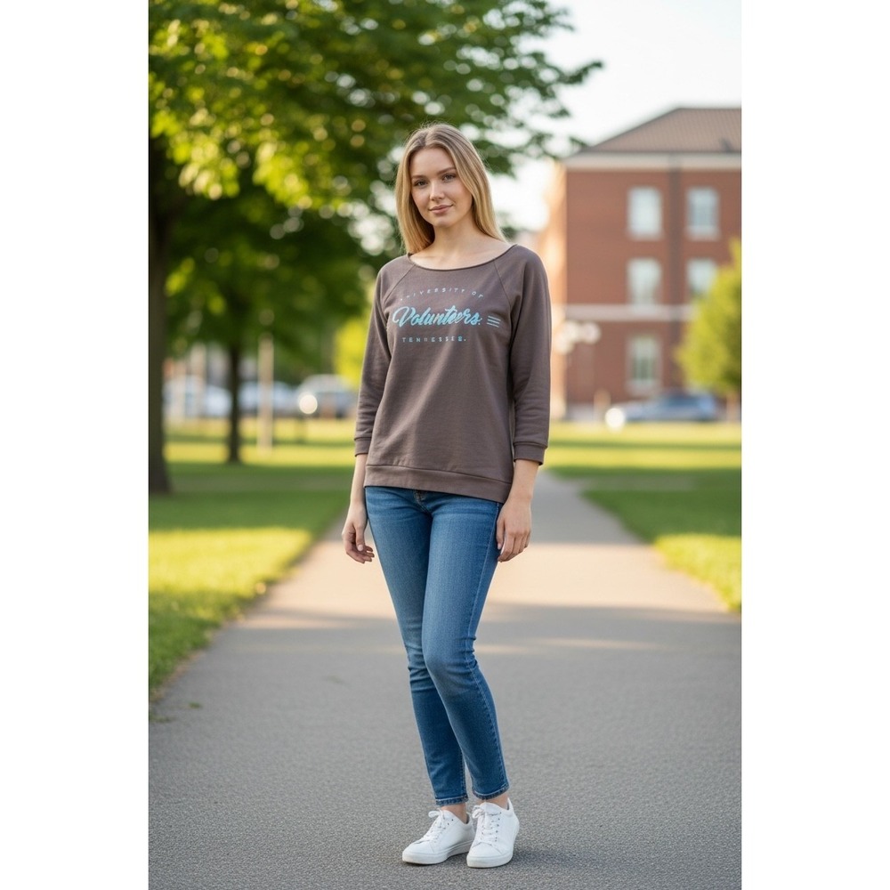 Southern Collegiate University of TN Volunteers 3/4 Sleeve Sweatshirt Women's M